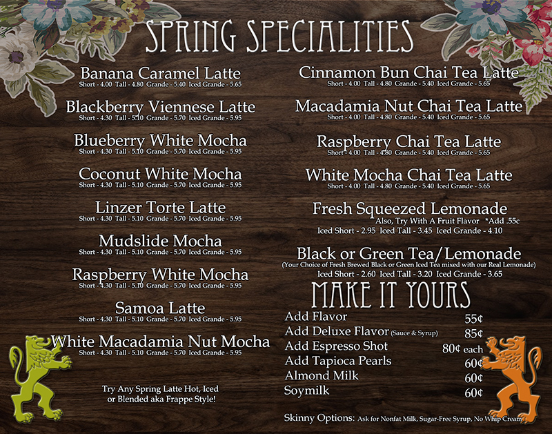 Menu Cheshire Coffee - Waterbury, Ct-2